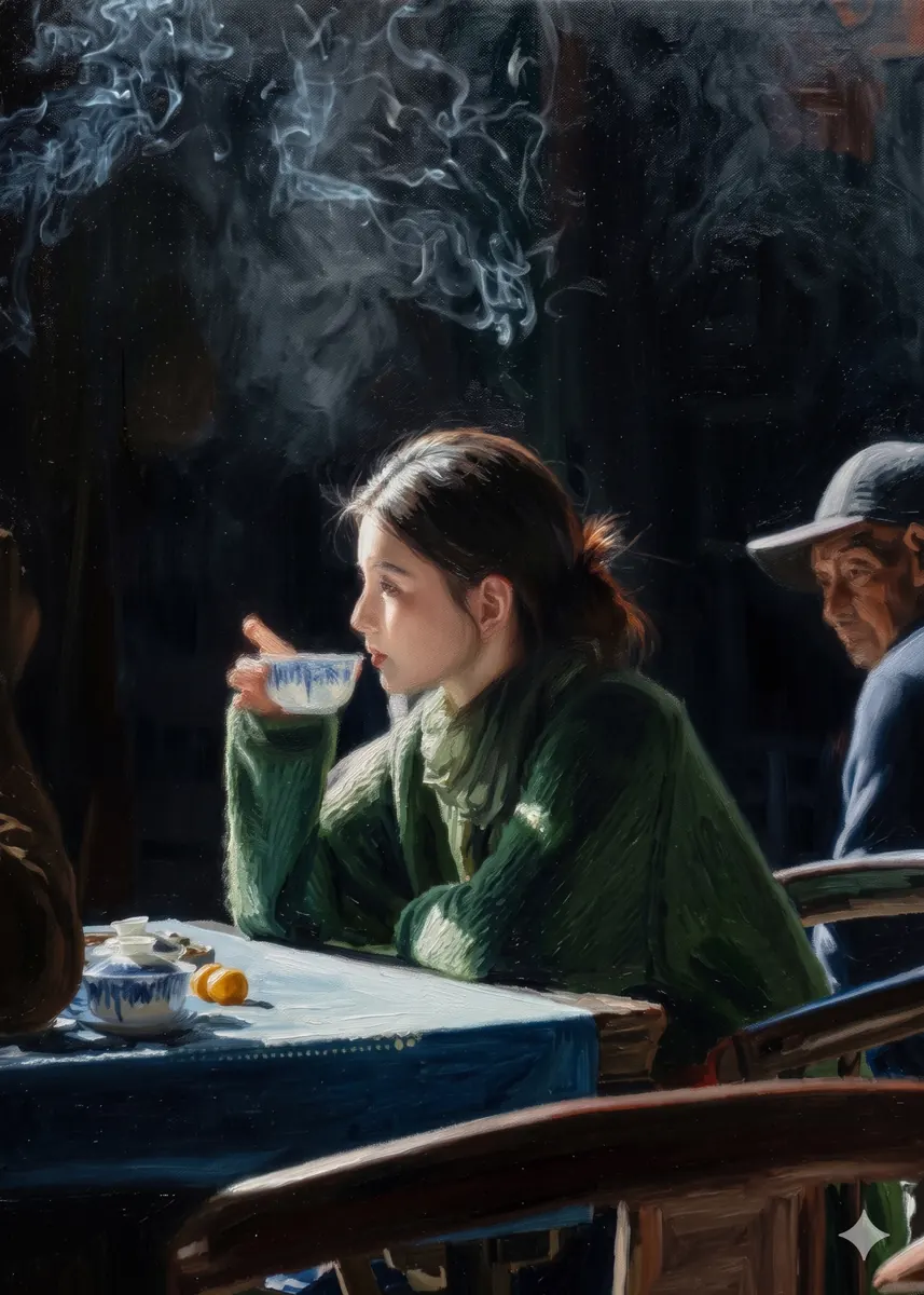 Cafe Smoke Conversation