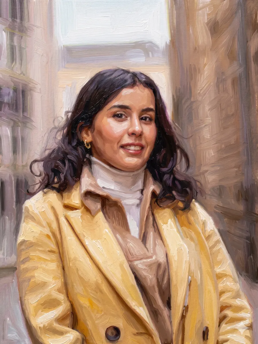 Woman Yellow Coat