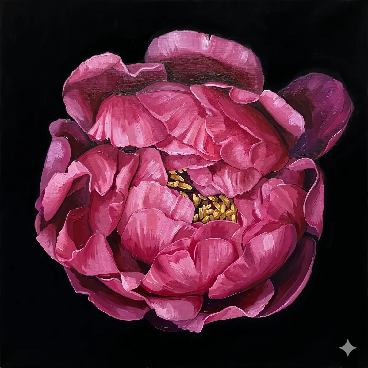 Pink Peony Closeup